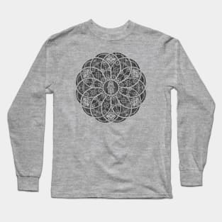 Decorative Hamsa Mandala Long Sleeve T-Shirt